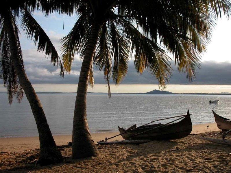 נוף של חוף ים במדגסקר
